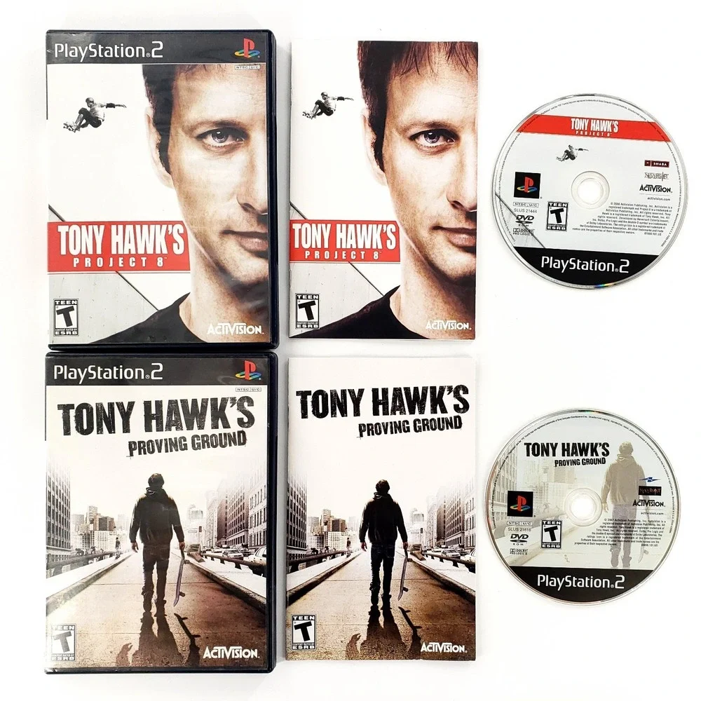 Tony Hawk's Project 8 & Proving Ground Sony PlayStation 2 Complete Tested Works